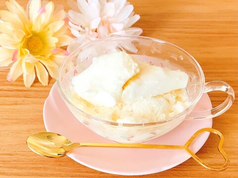 簡単♫*豆乳でふわっふわ瞬溶け♡粉雪アイス